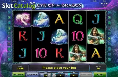 Скрин2. Eye of the Dragon слот