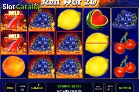 Скрин2. Red Hot 20 слот