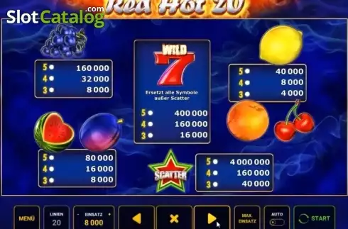 Скрин4. Red Hot 20 слот