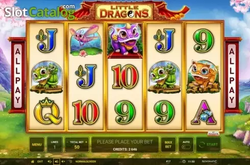 Скрин2. Little Dragons слот