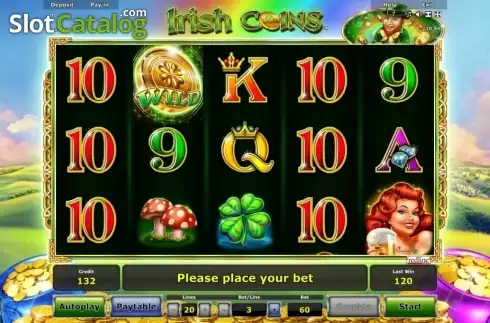 Скрин2. Irish Coins (Novomatic) слот