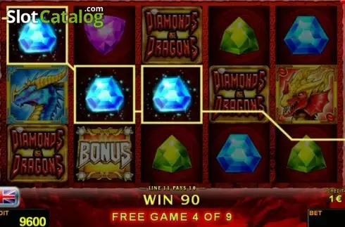 Скрин3. Diamonds and Dragons слот