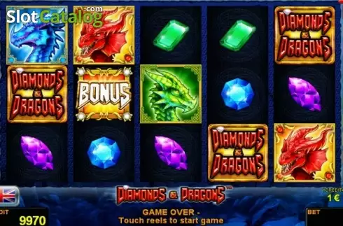 Скрин2. Diamonds and Dragons слот