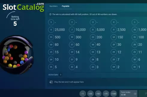 Скрин3. Lightning Lucky Six слот