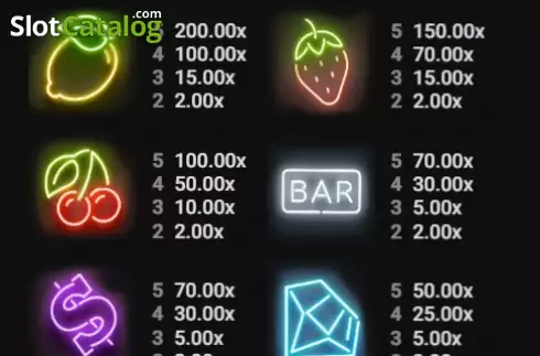 Скрин5. Classic Neon слот