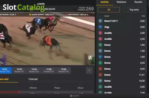 Скрин3. Greyhound Races слот