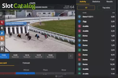 Скрин4. Virtual Greyhound Races слот