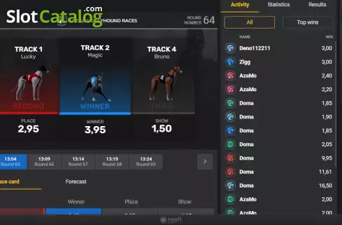Скрин6. Virtual Greyhound Races слот