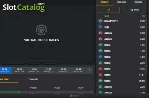 Скрин2. Virtual Horse Races слот