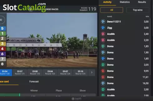 Скрин4. Virtual Horse Races слот