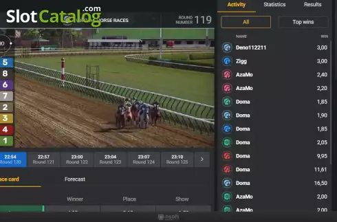Скрин5. Virtual Horse Races слот