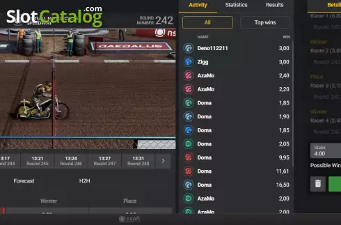 Скрин5. Virtual Motorcycle Speedway слот