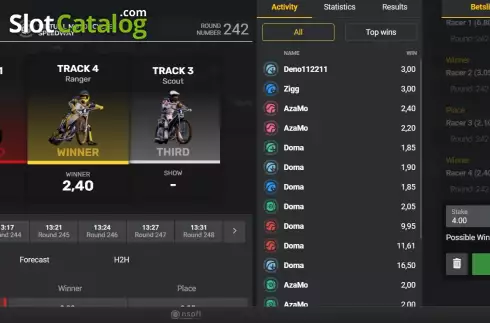Скрин6. Virtual Motorcycle Speedway слот