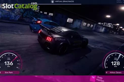 Скрин2. Virtual Drag Races слот
