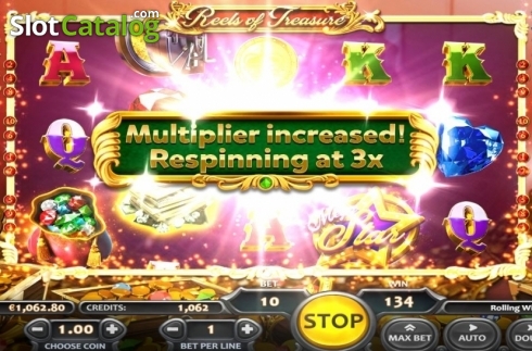 Скрин8. Reels of Treasure слот