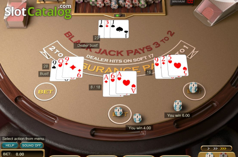 Скрин5. American Blackjack (Nucleus Gaming) слот