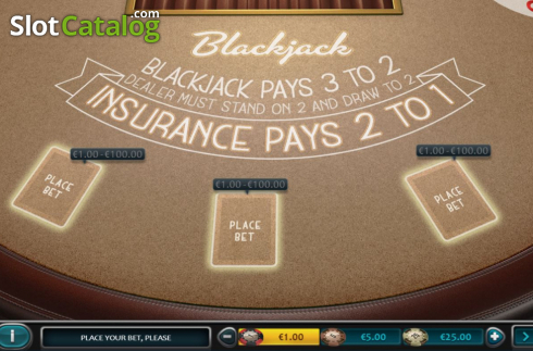 Скрин2. European Blackjack (Nucleus Gaming) слот