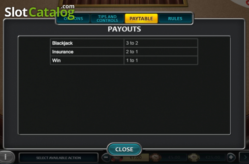Скрин5. European Blackjack (Nucleus Gaming) слот