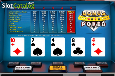 Скрин4. Bonus Poker (Nucleus Gaming) слот