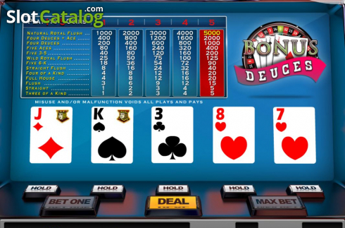 Скрин2. Bonus Deuces (Nucleus Gaming) слот