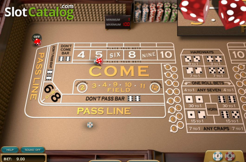 Скрин3. Craps (Nucleus Gaming) слот