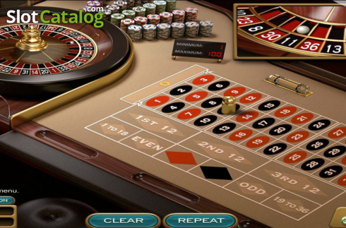 Скрин3. European Roulette (Nucleus Gaming) слот