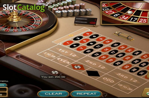 Скрин4. European Roulette (Nucleus Gaming) слот