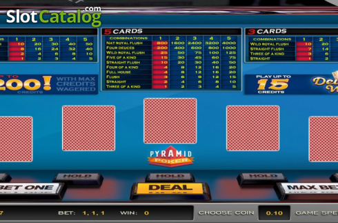 Скрин2. Pyramid Poker Deuces Wild (Nucleus Gaming) слот