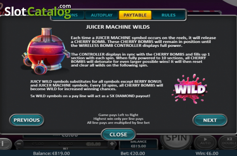 Скрин7. Wild Cherry Blast слот