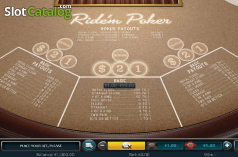 Скрин2. Ride'm Poker (Nucleus Gaming) слот