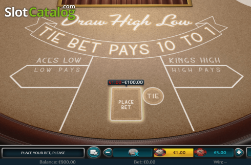 Скрин2. Draw High Low (Nucleus Gaming) слот