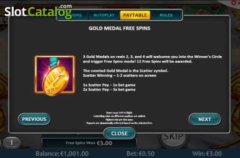 Скрин7. The Golden Games слот