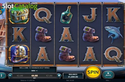 Скрин2. Kraken Deep Wins слот