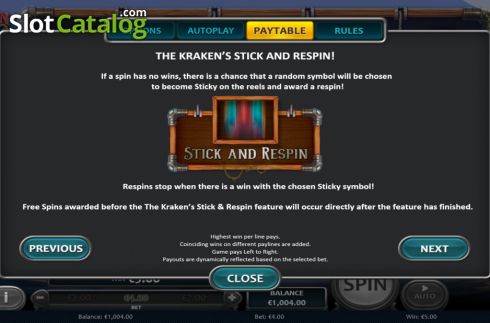 Скрин6. Kraken Deep Wins слот