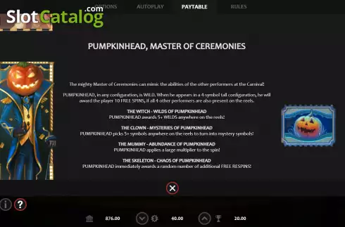Скрин9. The Haunted Carnival слот