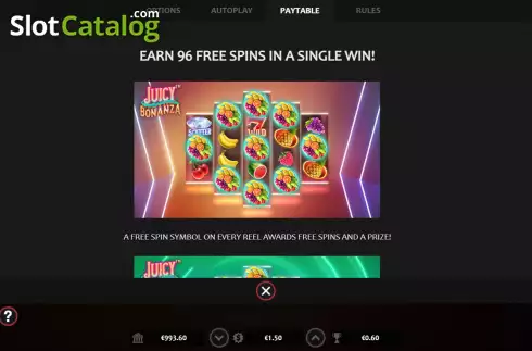 Скрин5. Juicy Bonanza слот