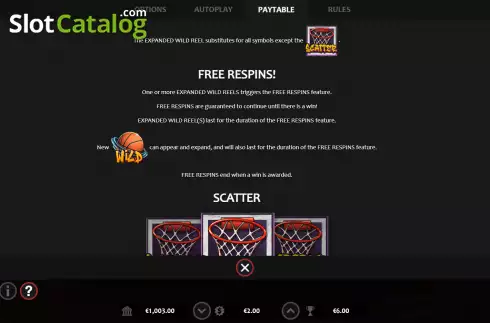 Скрин7. Slam Dunk Spins слот