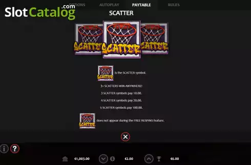Скрин8. Slam Dunk Spins слот