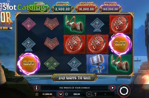 Скрин2. Wrath of Thor (Nucleus Gaming) слот