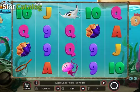 Скрин2. Fishin' Fortunes слот