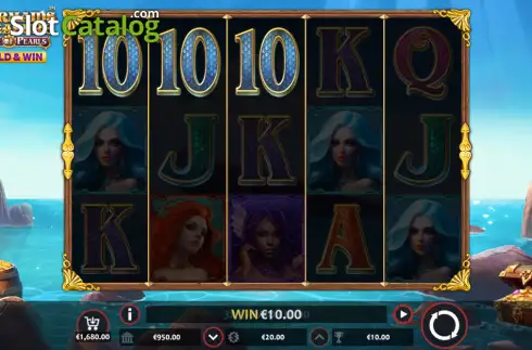 Скрин3. Mermaid's Treasure: Book of Pearls - Hold & Win слот