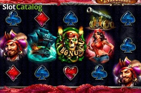 Скрин2. Pirates and Treasures слот