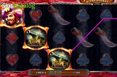 Скрин3. Pirates and Treasures слот