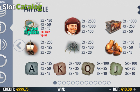 Скрин6. Sherlock (Octavian Gaming) слот