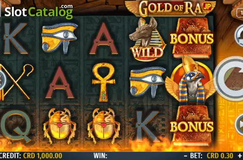 Скрин2. Gold of Ra (Octavian Gaming) слот