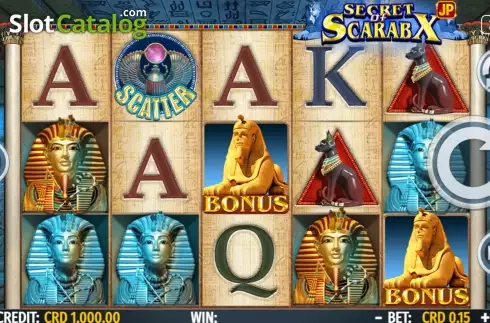 Скрин2. Secret Of Scarabx слот