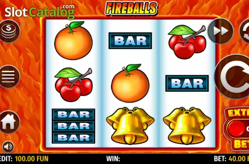 Скрин2. Fireballs слот