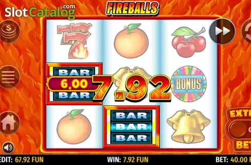 Скрин3. Fireballs слот