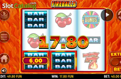 Скрин4. Fireballs слот