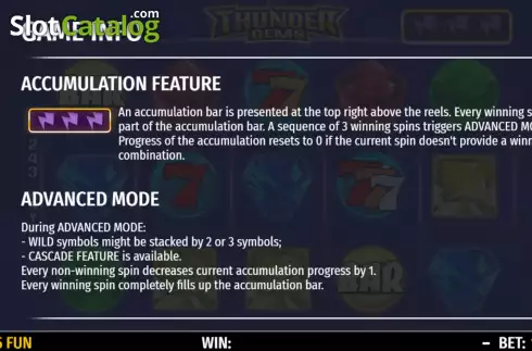 Скрин7. Thunder Gems слот